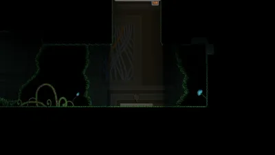 Official IGTAP screenshot of a dark vine-covered corridor reached late in the game