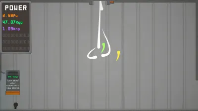 Official IGTAP screenshot of the POWER counter panel and the atom upgrade pedestal